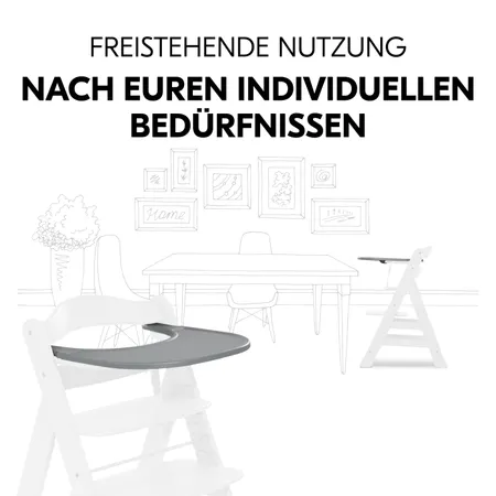 Ermöglicht freistehende Nutzung des Alpha+