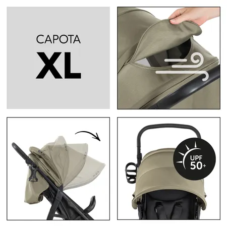 Capota xl con protección uv 50+