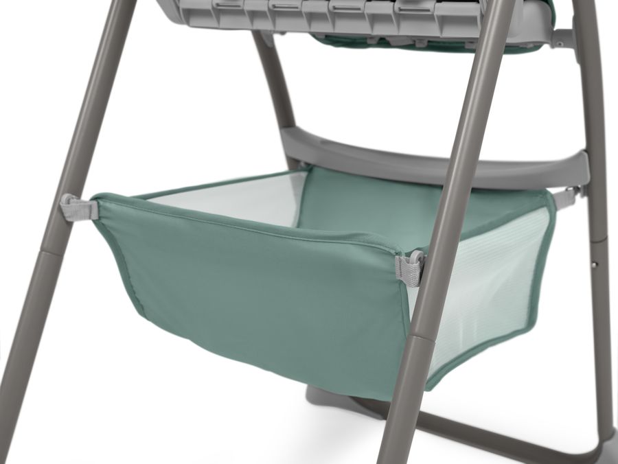 With extra-large basket for a clutter-free table