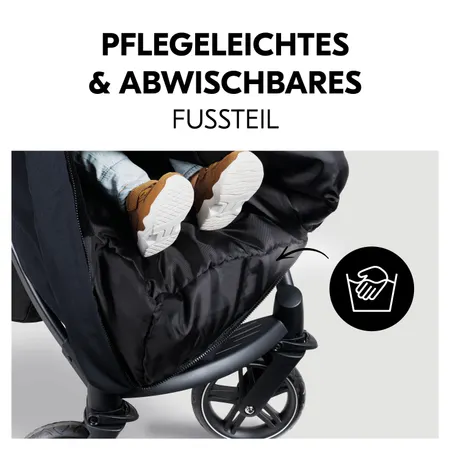 Pflegeleichtes, abwischbares Fußteil