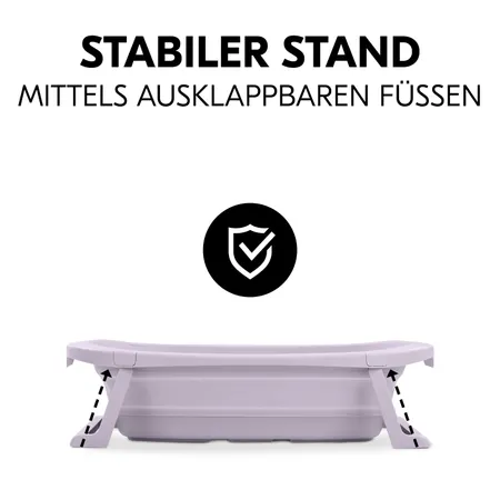 Stabiler Stand mittels ausklappbaren Füßen