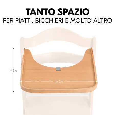 Tanto spazio per il bambino per mangiare e giocare