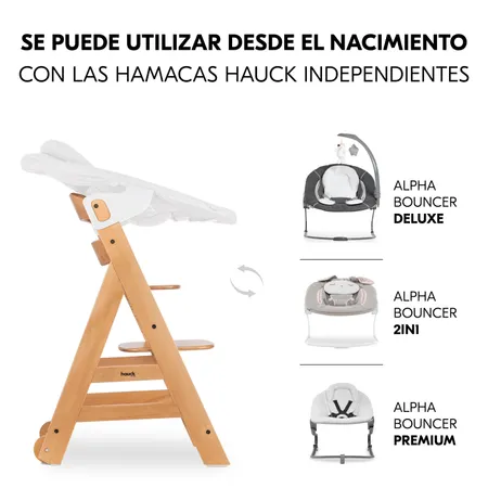 Desde 0 meses con hamacas hauck (por separado)