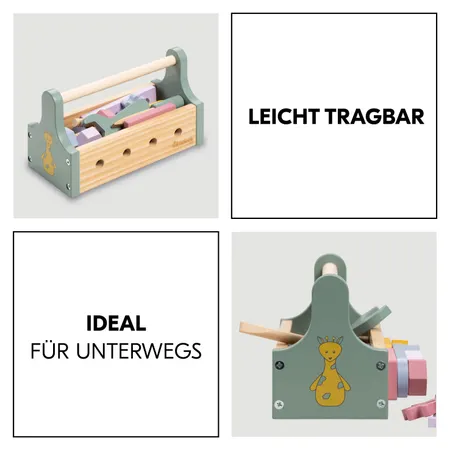 Leicht tragbar dank praktischem Henkel