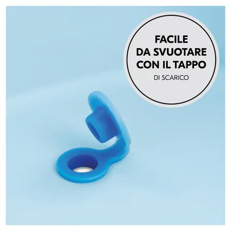 Facile svuotamento grazie al tappo di scarico