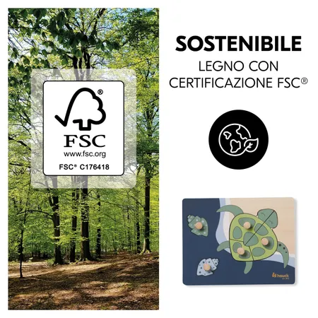 Gioco sostenibile in legno approvato FSC®