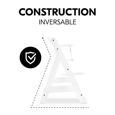 Ne bascule pas grâce à sa construction stable