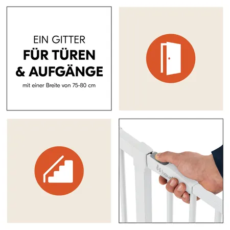 Ein Klemmgitter für Standardtüren und Aufgänge