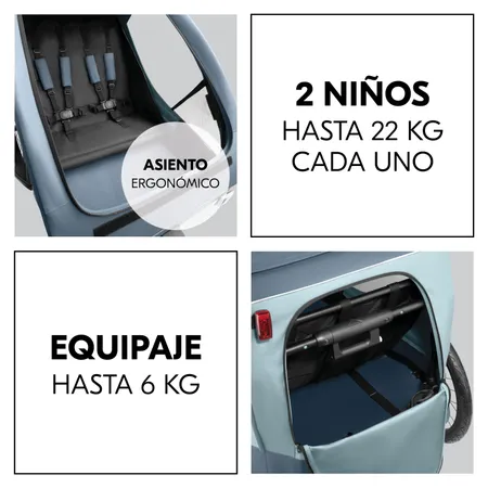 Mucho espacio para los peques y el equipaje