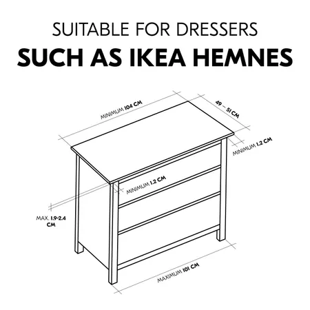 Turn your chest of drawers into a changing table!