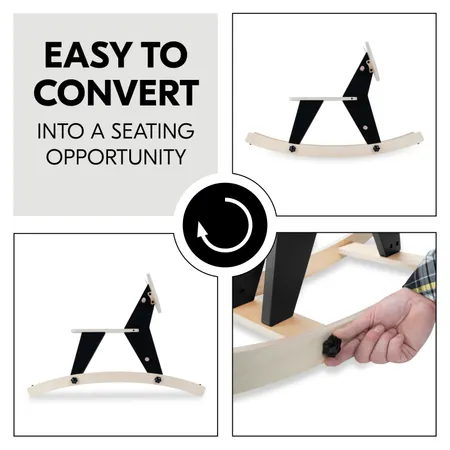Easy to convert into a seating opportunity