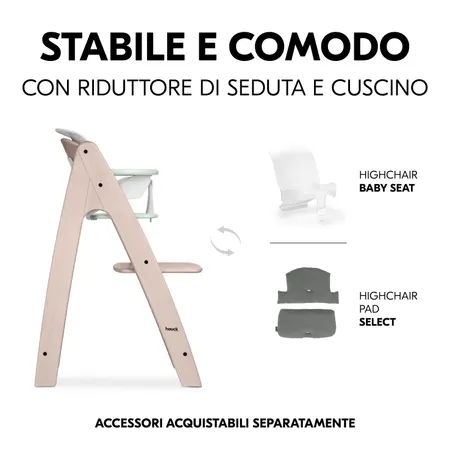 Più comfort e stabilità con riduttore e cuscini