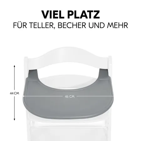 Viel Platz für dein Kind zum Essen und Spielen