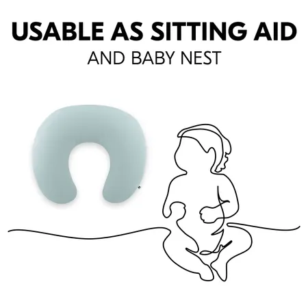 Can also be used as a sit-me-up aid and baby nest