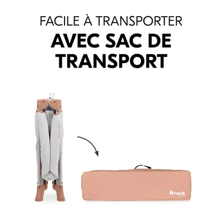 Facile à transporter grâce au sac de transport