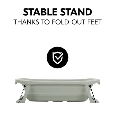 Stable stand thanks to fold-out feet