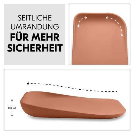 Seitliche Umrandung für mehr Sicherheit