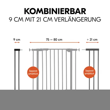9 cm mit 21 cm Verlängerung Version kombinierbar