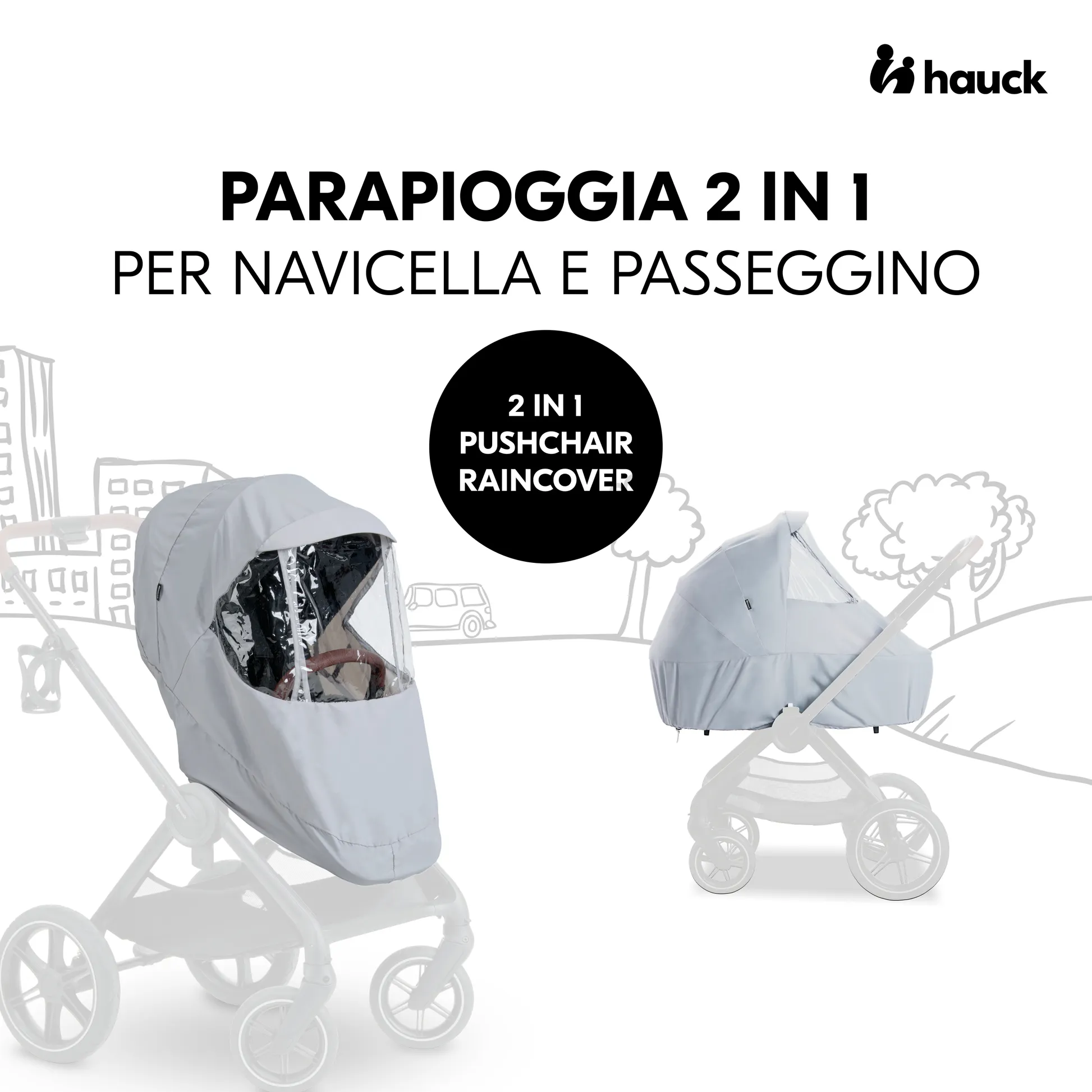 2 in 1 Pushchair Raincover