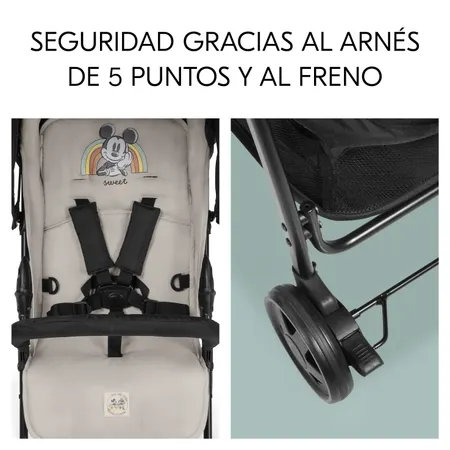 Seguridad con cinturón y freno