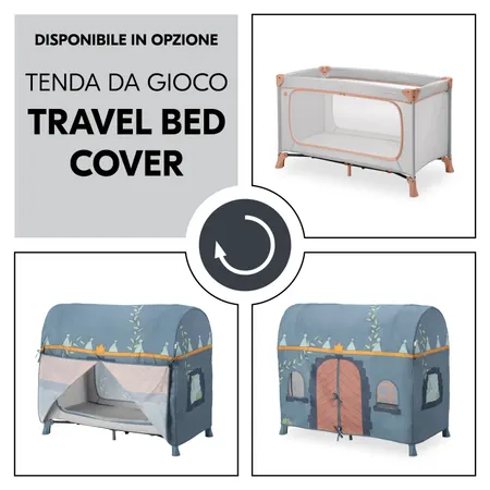 Con la Travel Bed Cover per la tenda da gioco