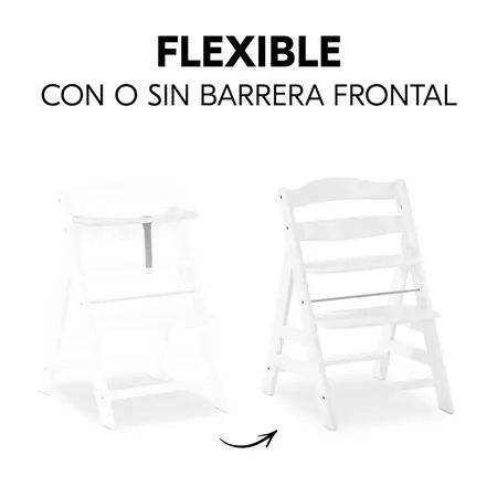 Uso flexible con o sin barra frontal