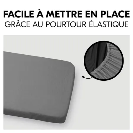 Facile à fixer sur le matelas grâce à l'élastique