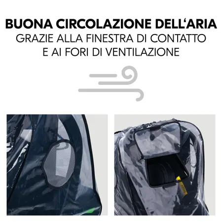 Buona circolazione dell'aria grazie alla finestra