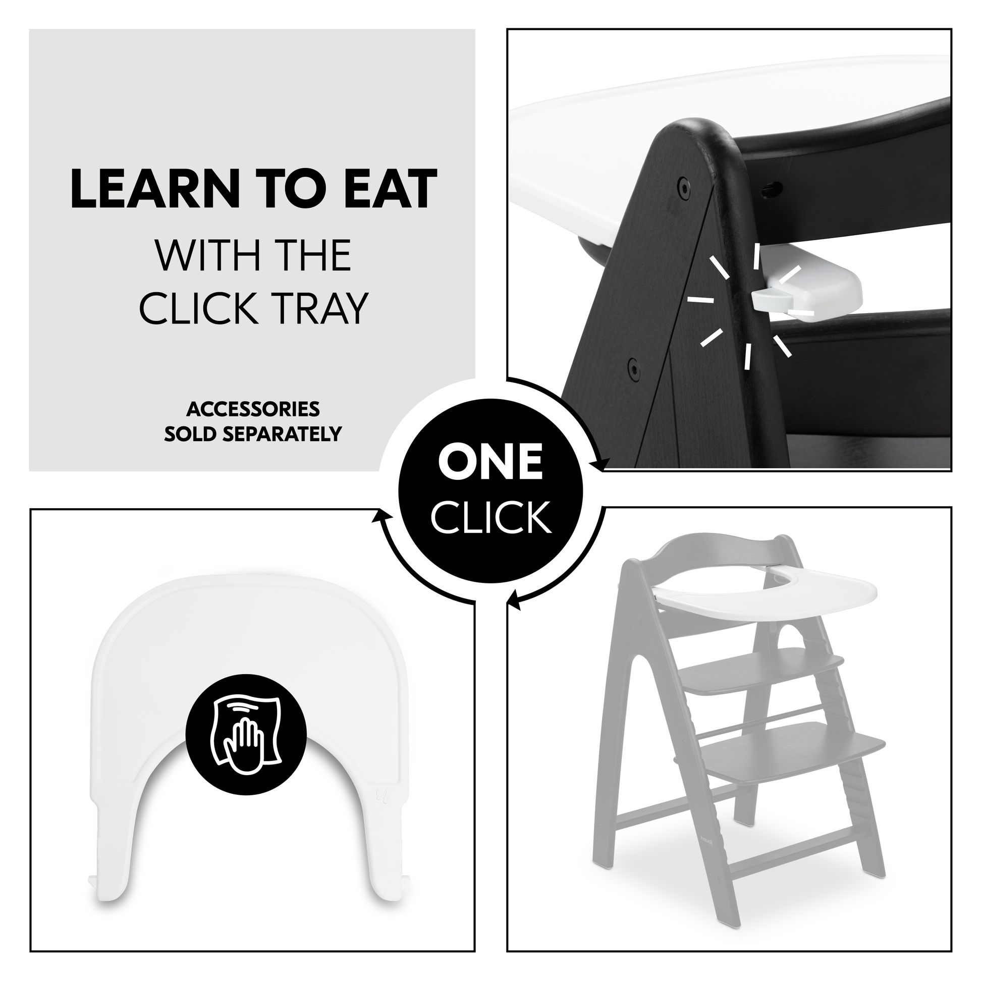 Arketa with separately sold click-on eating tray