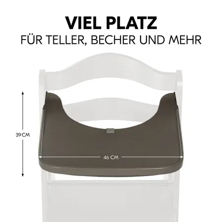 Viel Platz für dein Kind zum Essen und Spielen