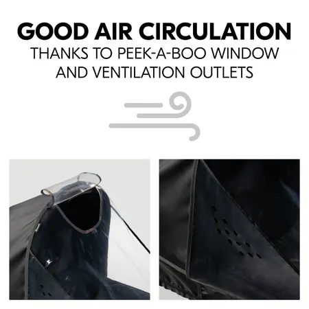 Good air circulation during longer trips