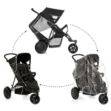 2 in 1: Passeggino doppio e singolo