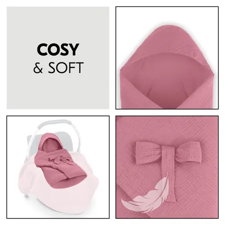 Cosy padding and protective hood