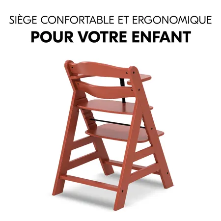 Chaise haute ergonomique qui grandit avec l'enfant