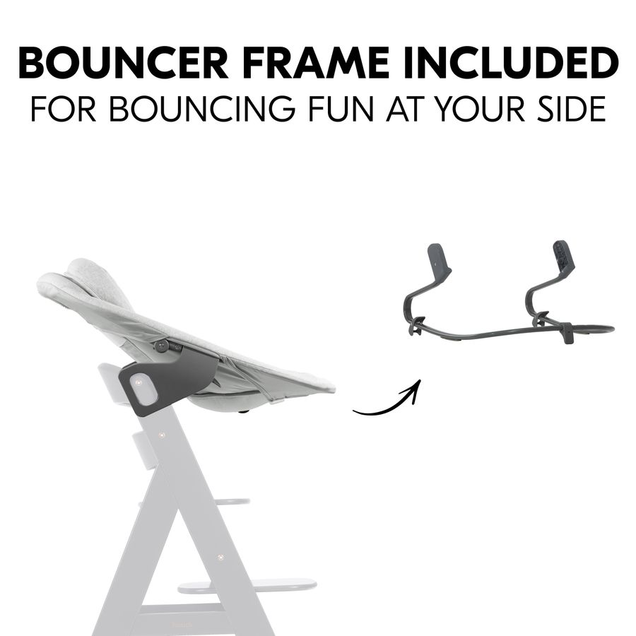 From the high chair to the bouncer in a jiffy