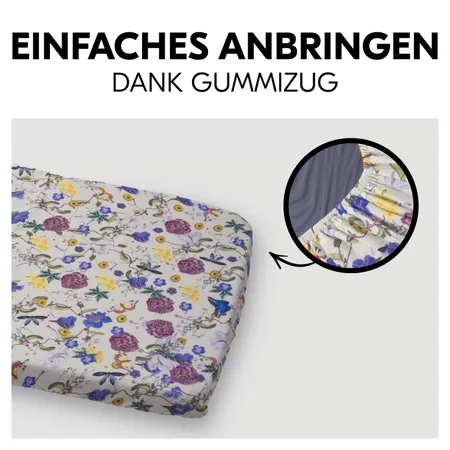 Einfaches Anbringen an Matratze dank Gummizug
