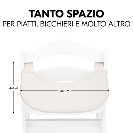 Tanto spazio per il bambino per mangiare e giocare