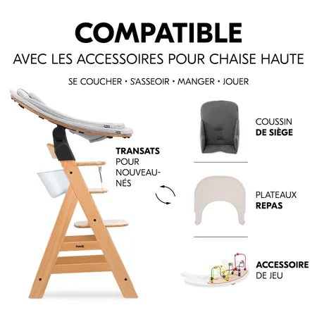 Compatible avec les accessoires de chaises hautes