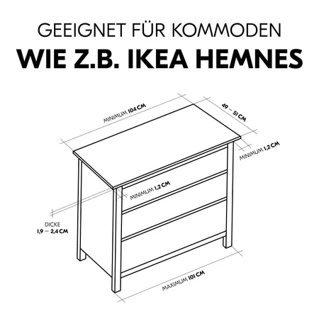 Mach deine Kommode zum Wickeltisch!