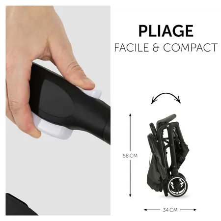 Pliable d’une main, facile à transporter