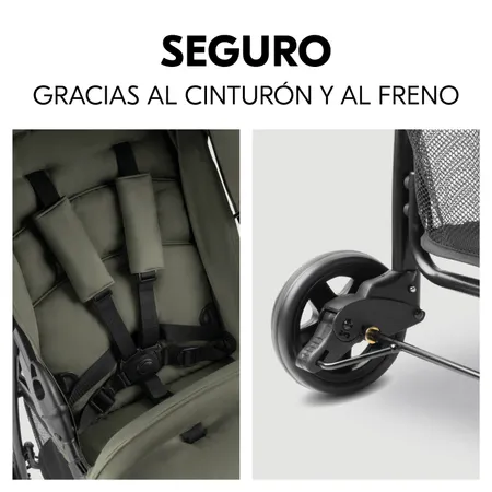 Seguridad con cinturón y freno