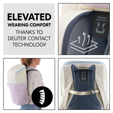 High wearing comfort: deuter CONTACT technology