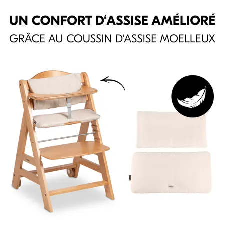 Confort d'assise grâce au coussin d'assise doux