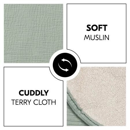 Soft muslin meets cuddly terry cloth