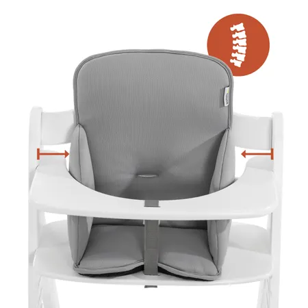 Reinforced side padding and high backrest
