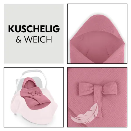 Kuschelige Polsterung und schützende Kapuze