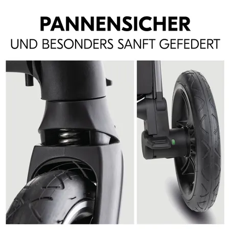 Pannensicher und besonders sanft gefedert