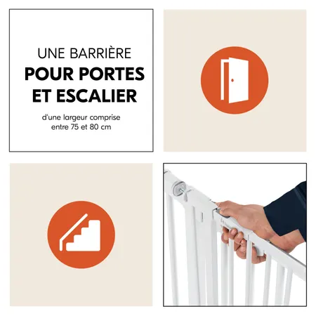 Barrière pour portes et escaliers standard
