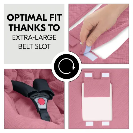 Optimal fit thanks to large harness opening