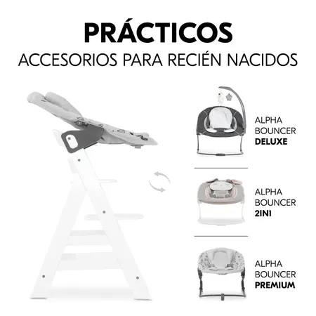 A la altura de los ojos desde el nacimiento